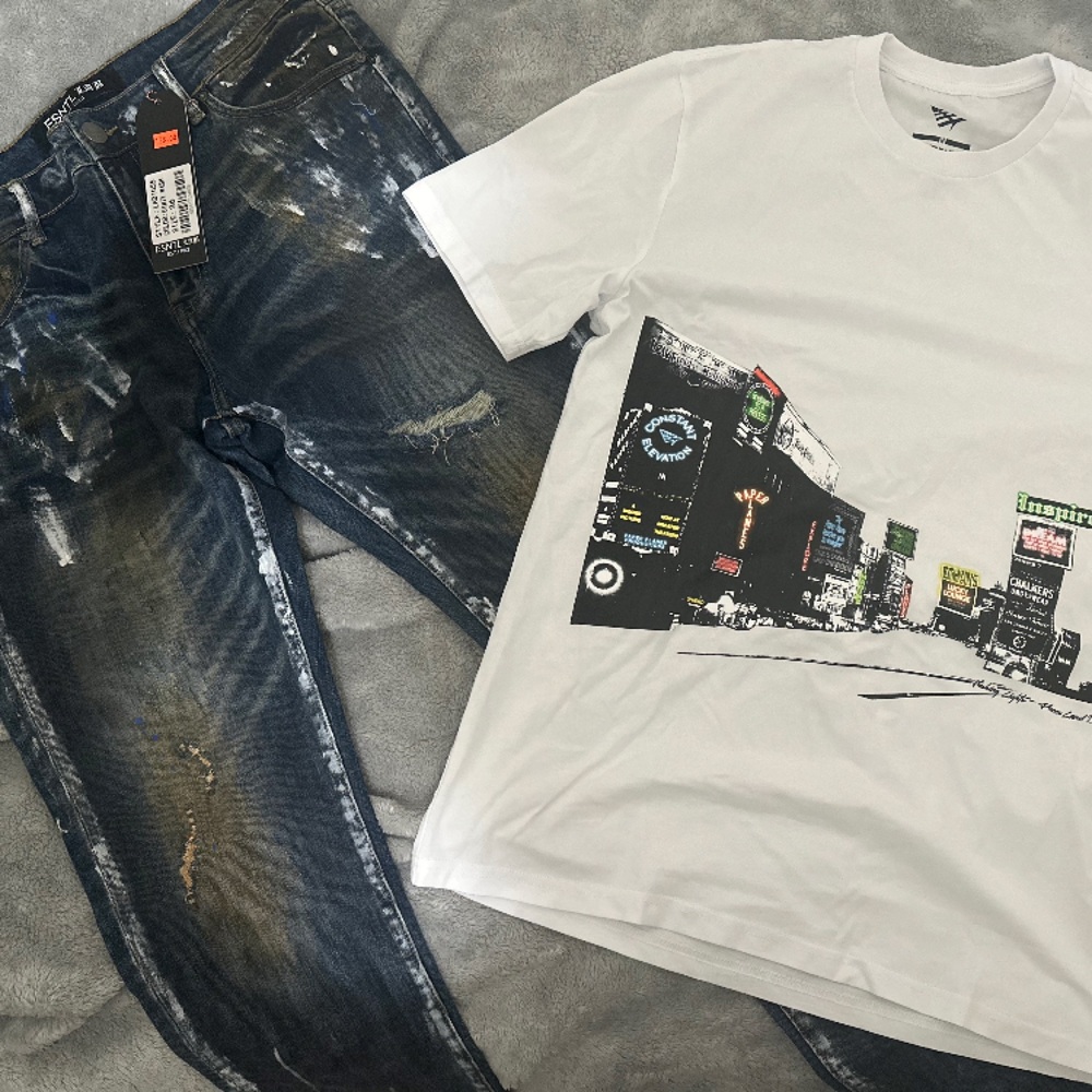 Mens Valente outfit new with tags. Shirt size medium pants 36x32.